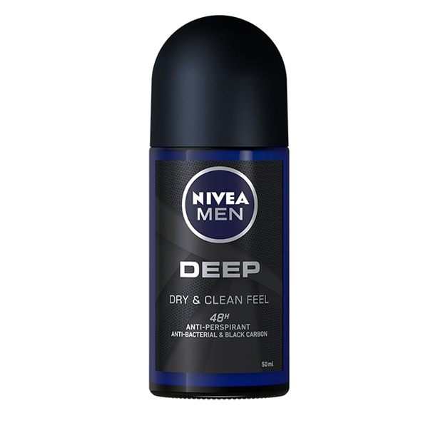 妮維雅男士止汗爽身乳液-深極炭