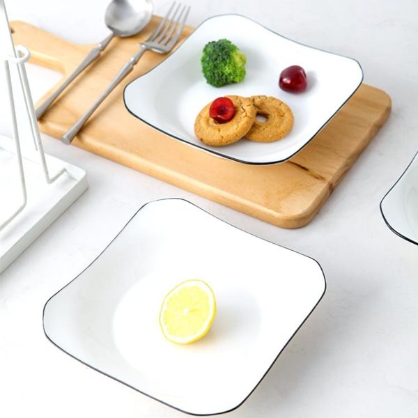 日式盤子套裝菜盤家用ins網紅餐盤創意西餐牛排陶瓷碟子北歐餐具 生活樂事館