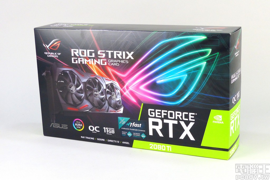 金屬強化框架避免下垂，Asus ROG-STRIX-RTX2080TI-O11G-GAMING 雙風扇模式登場