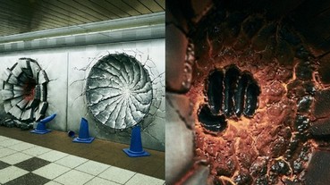 酷到想朝聖打卡！東京地鐵出現魯夫、漩渦鳴人和悟空 3 大必殺技戰鬥爆裂之洞！