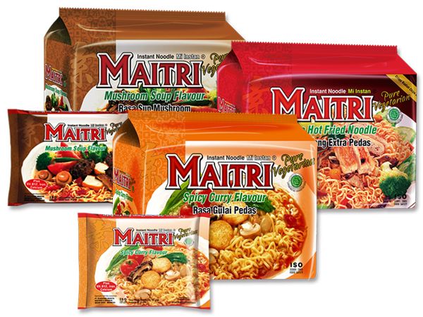 印尼MAITRI 麥得力~香菇清湯素麵／素辣乾麵／咖哩味素湯麵(5包入) 款式可選【D659002】，還有更多的日韓美妝、海外保養品、零食都在小三美日，現在購買立即出貨給您。