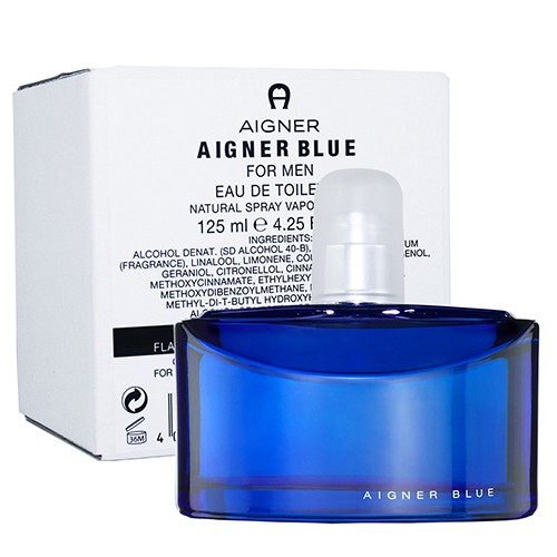 AIGNER BLUE 藍色經典 男性淡香水 125ml(TESTER-環保盒-無蓋)