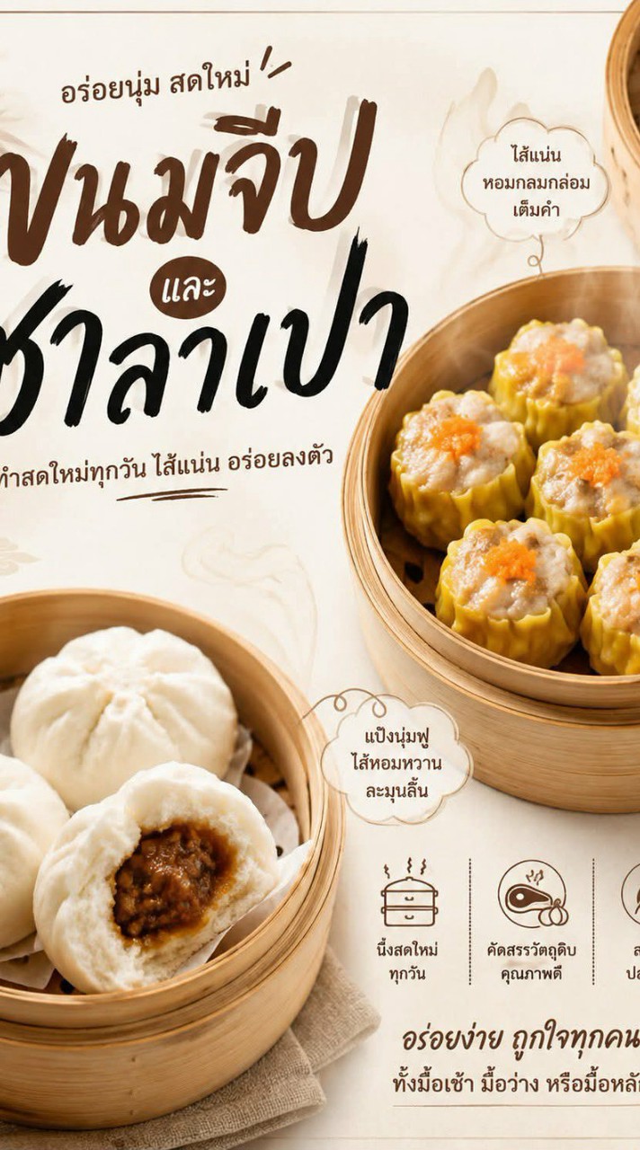 จีบเปา 96/7 ขนมจีบลุงแก่นเจ้าดังติ๊กต๊อก