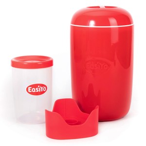 目前全球DIY優格領導品牌 - 紐西蘭 EasiYo 世界最簡單手作優格，天然又營養，令人驚豔的美味 本產品內含 優格機(1kg) x1台(含內瓶) 全程免插電的時尚優格機，製作過程簡易 優格機及內瓶