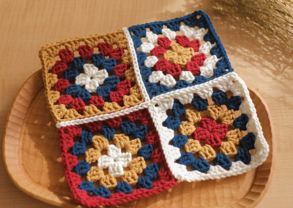 冬日和煦毛線編織墊