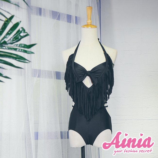 【首購免運】myBRA豔陽牙買加 極致深V兩件式挖腰連身泳衣 M-XL AINIA
