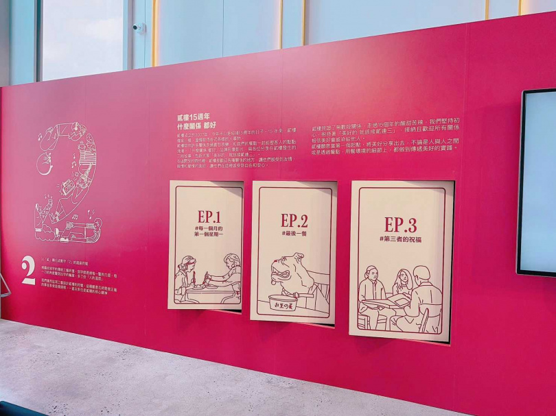 15週年形象影片故事牆（圖／貳樓提供）