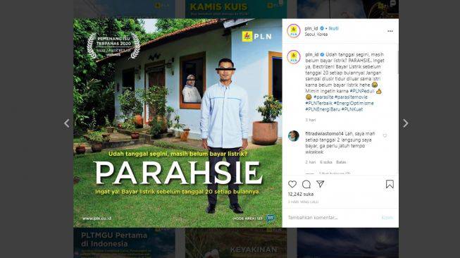 Kocak Akun Akun Centang Biru Adu Kreatif Remake Poster Film Parasite Suara Com Line Today