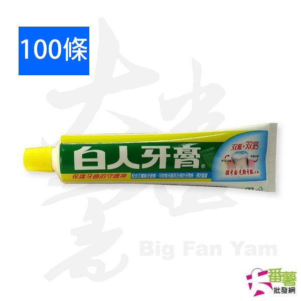 【客訂100條】旅行攜帶輕巧型 白人牙膏 30g [12G2] - 大番薯批發網