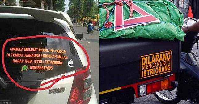 12 Stiker Lucu Di Mobil Ini Bikin Para Istri Senyum Kemenangan