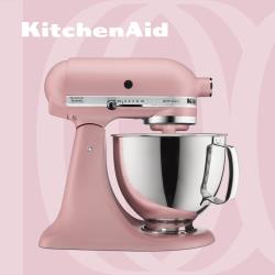 【KitchenAid】桌上型攪拌機(抬頭型)5Q(4.8L)霧玫瑰 3KSM150PSTDR