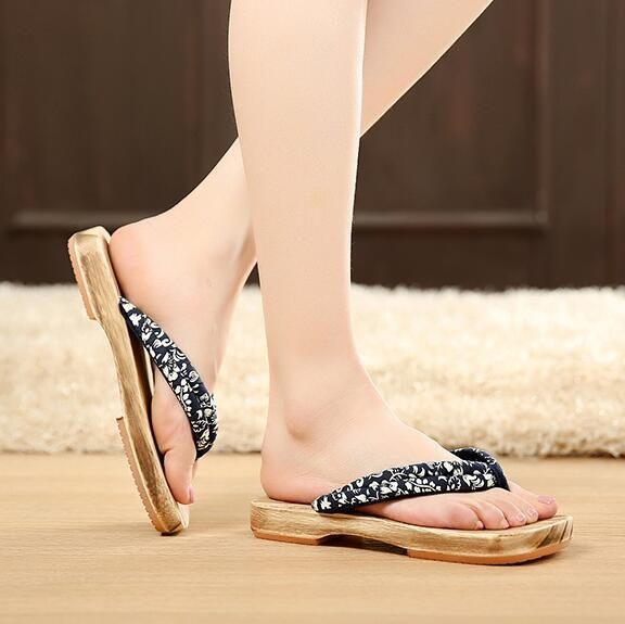 正韓 木屐鞋 日本式木屐男情侶款cosplay木屐拖鞋人字木拖鞋夏季居家木鞋