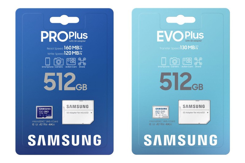 2022年最新版☆高級感溢れる 日本サムスン Samsung PRO Plus microSD 512GB 対応カードリーダー付き MB-MD512KA-DR/EC  青