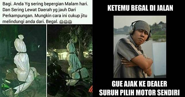 10 Meme lucu tips anti begal ini bikin ketawa cekikikan