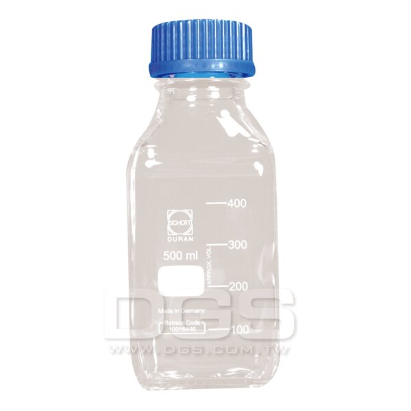 《SCHOTT》方型血清瓶 GL45 Bottle, Media, Screw Cap, Square