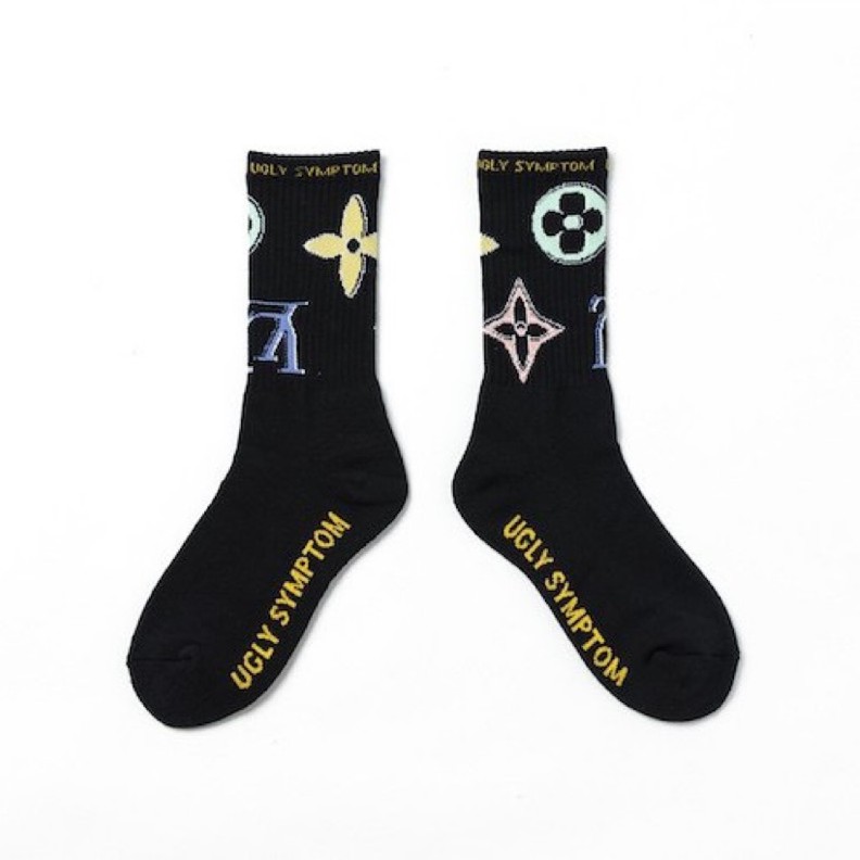 Ugly Symptom UL Socks Black 滿版襪 黑色