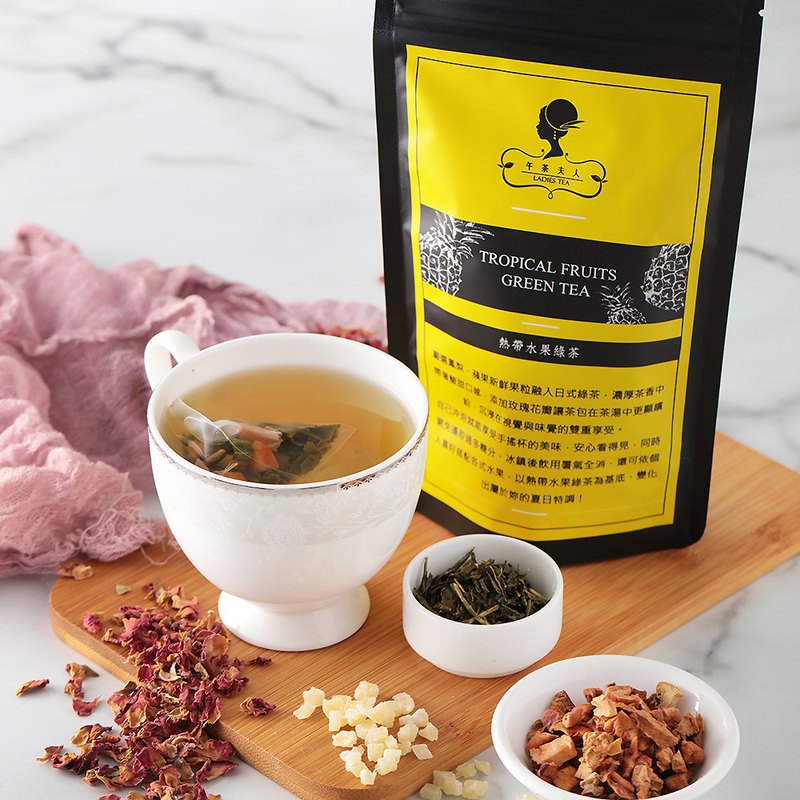 看的見茶包果粒滾動，玫瑰花瓣更顯繽紛 作為水果茶基底，輕鬆享受手搖杯美味