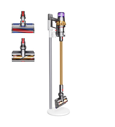 適用於地毯及硬質地板，配備高扭矩吸頭、軟質碳纖維滾筒吸頭