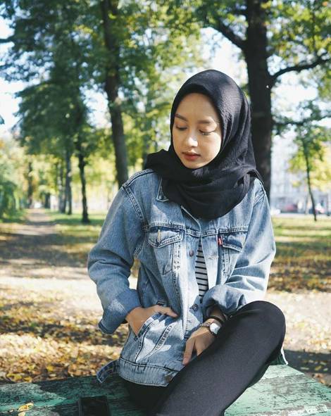 880+ Model Hijab Jaket Jeans HD