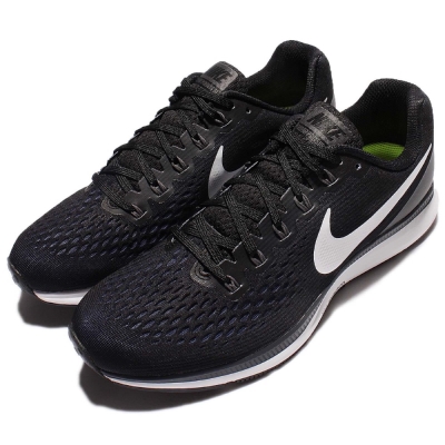品牌: NIKE型號: 880555-001品名: Nike Air Zoom Pegasus 34配色: 黑色 白色特點: 慢跑 低筒 運動 氣墊 跑鞋 男 黑 白