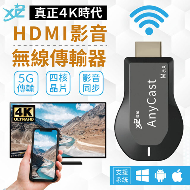 【４Ｋ高清！無線連接】電視棒 HDMI無線傳輸器/手機轉電視/無線影音傳輸 ~本產品皆NCC檢驗合格 請放心使用~ iphone及安卓手機皆可將手機畫面傳輸至螢幕上同步觀看 ◤商品簡介◢ ◎ 通過NC