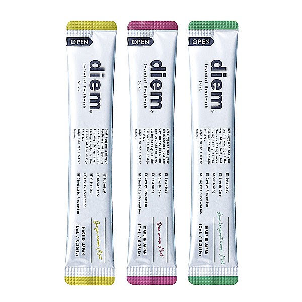 diem品牌介紹 日本居家型植物性口腔美容保健 樂天綜合排行第一位 品牌理念-回歸平實，由最簡單的口腔照顧，重始信心微笑。 商品介紹： 1.日本超人氣漱口水 2.嚴選植物性成分漱口水。 3..十種草本