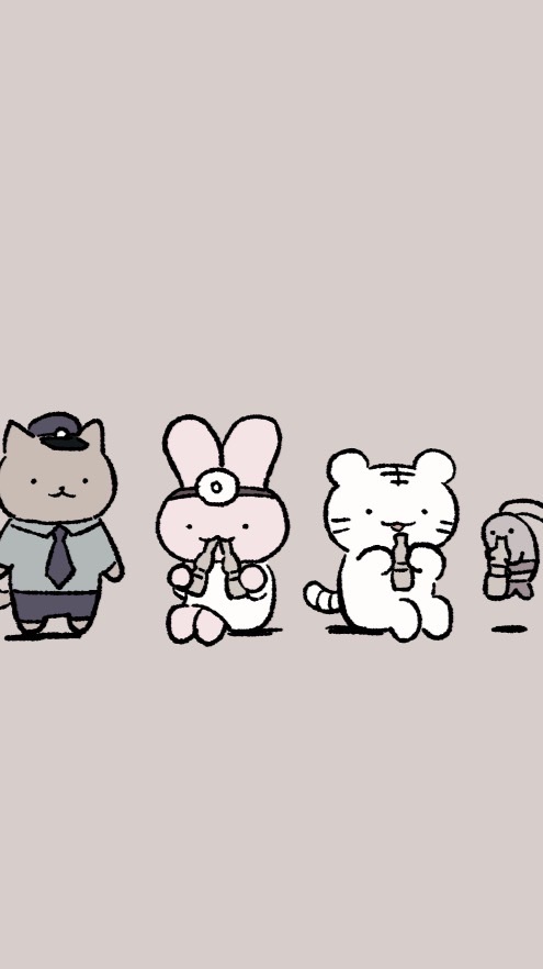 日韓代購 白虎與黑虎蝦 綜合人氣插畫角色