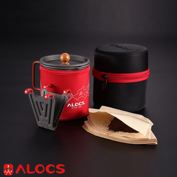 【ALOCS 愛路客 咖啡杯套裝組】CW-K13/戶外隨身手沖咖啡壺/便攜式咖啡杯★滿額送