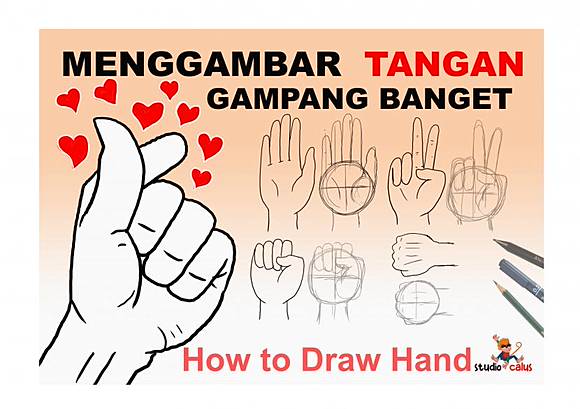 Cara Mudah Menggambar tangan Cara Mudah Menggambar tangan