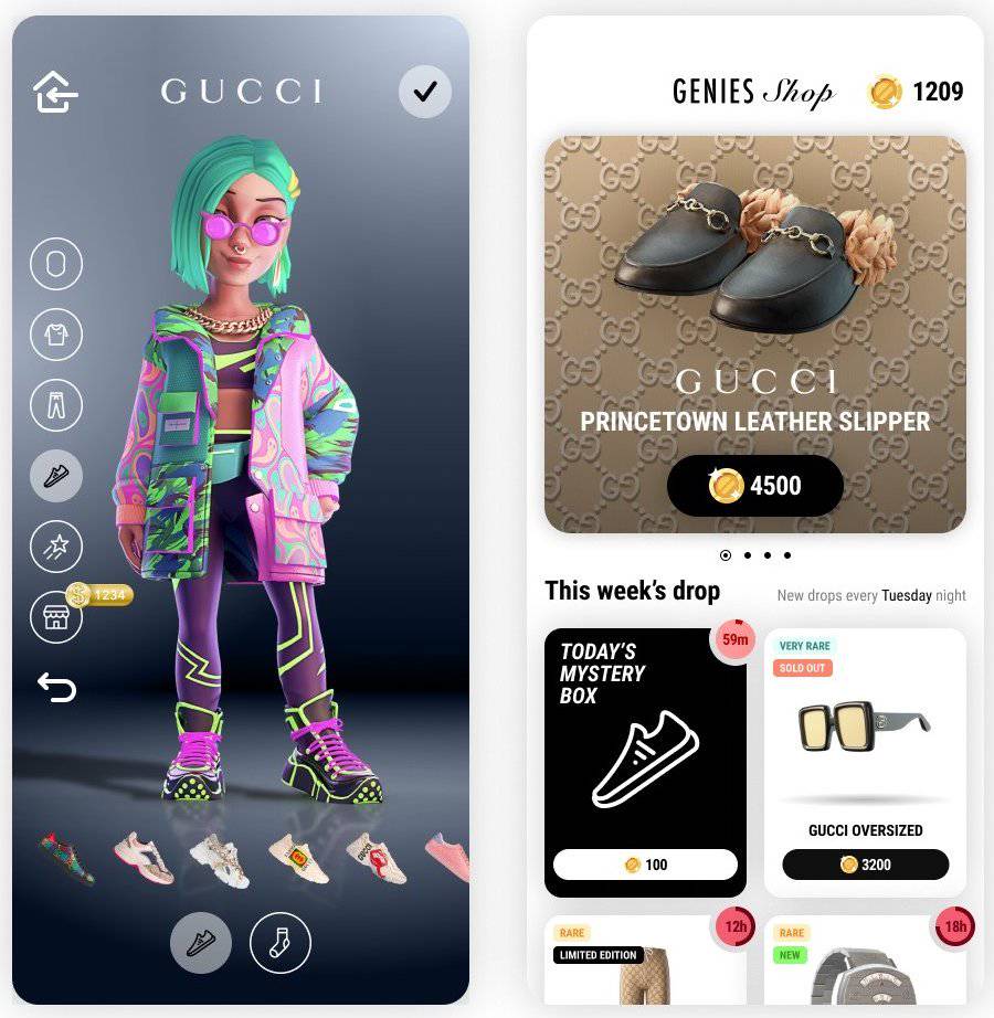 Gucci與虛擬形象科技公司genies加強合作 玩家可為虛擬化身購買gucci時裝 Ming S Line Today