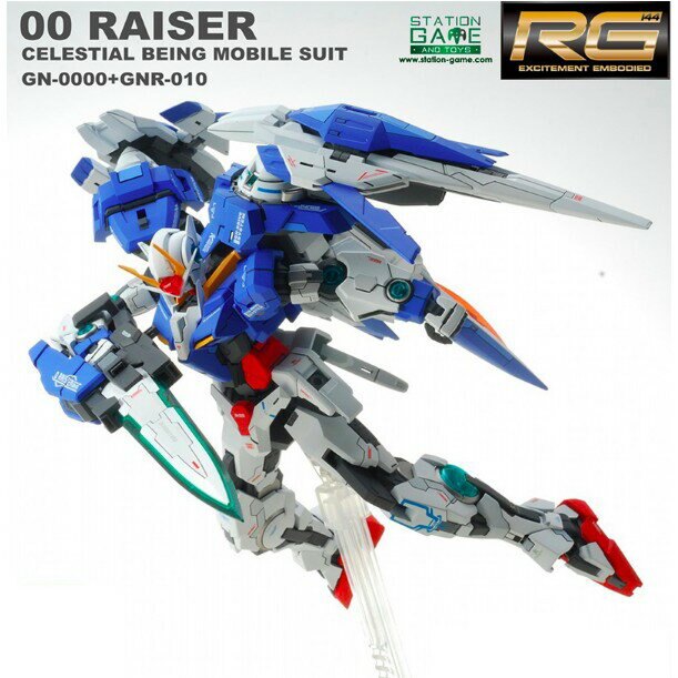 【鋼普拉】現貨 BANDAI 鋼彈00 RG 1/144#18 GUNADM 00+00 RAISER 能天使 00R