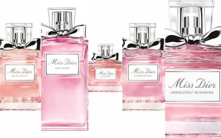 【Miss Dior系列】目前總共有五款不同個性的玫瑰愛戀香氣，就像女人的貼心閨蜜，不同心情使用不同的香氛，展現你的各種面貌！（圖／品牌提供）