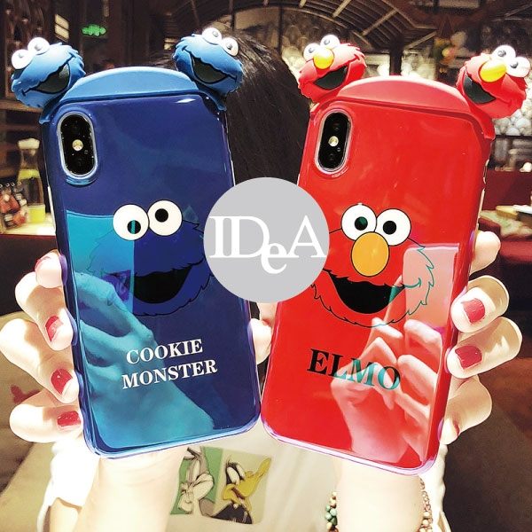 IDEA iPhone XR 芝麻街立體公仔手機殼 保護殼 軟殼 全包 防摔 Elmo 藍光 xr