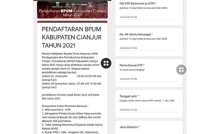 Pendaftaran Bpum Cianjur 2021 Dibuka Klik Link Bit Ly Bpumcianjur2021 Cianjurtoday Com Line Today