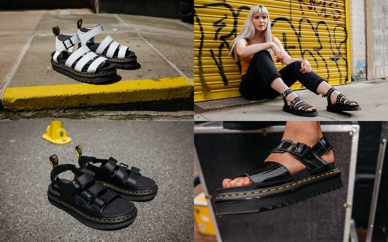 Dr. Martens讓春夏穿搭更為極致有型，特別推出多款涼鞋單品。（圖／Dr. Martens）