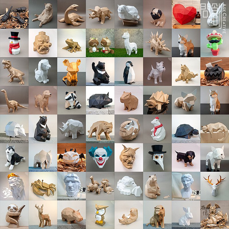 我們的作品紙質硬挺、觸感良好，造型上希望能有設計感與貼近生活、並且簡化了製作的繁瑣過程、縮小尺寸，讓空間裝飾變的更加容易