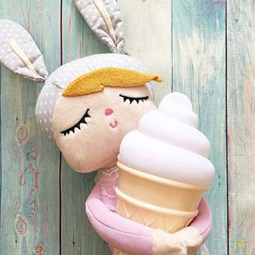 荷蘭 A Little Lovely Company 療癒冰淇淋小夜燈 (香草白)