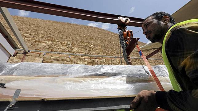 Perahu Ribuan Tahun Sang Firaun Ditemukan di Giza