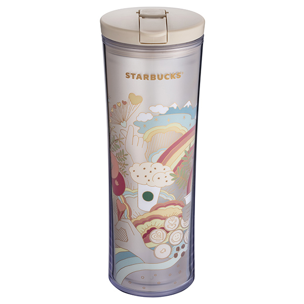 星巴克歡樂連線吸管冷水杯