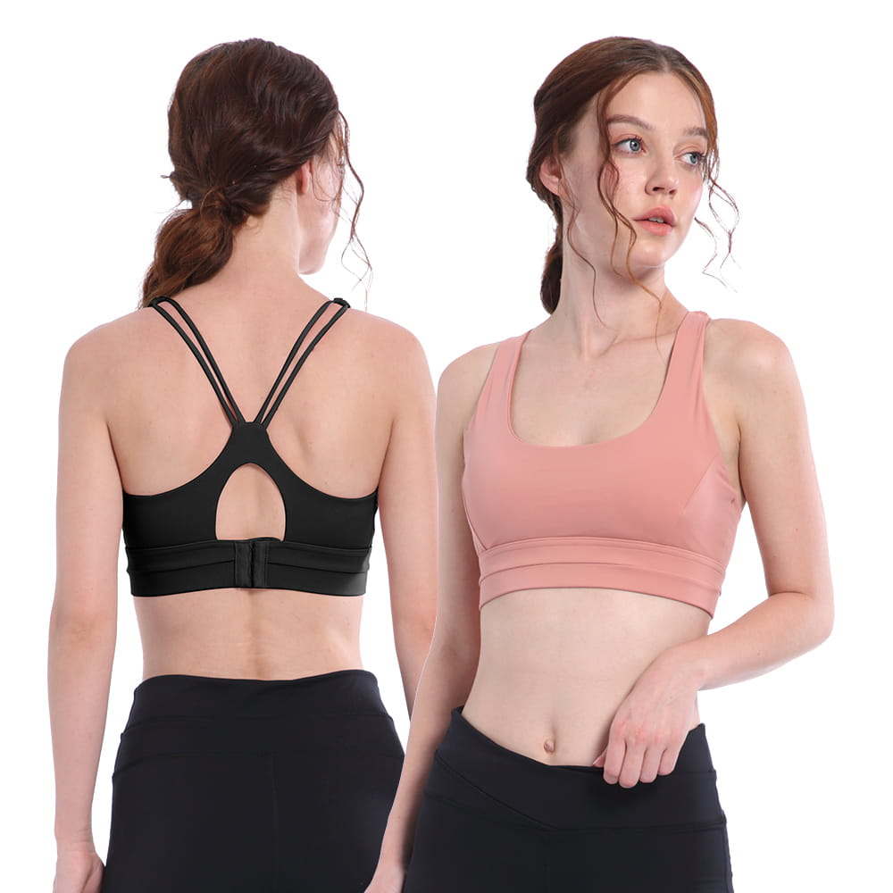 三排排扣,活動雙肩帶下圍加寬,可拆罩杯