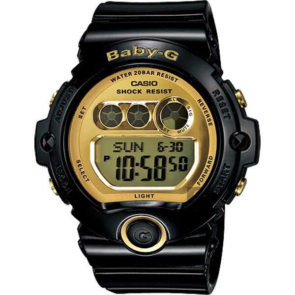 CASIO 卡西歐 Baby-G 經典率性運動錶-黑 BG-6901-1DR / BG-6901-1