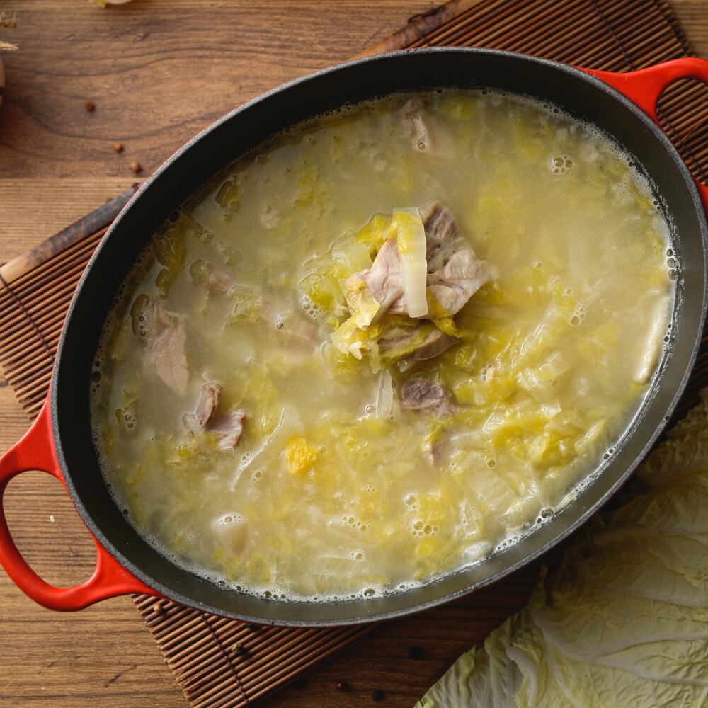 呷飽來睏 東北酸菜白肉鍋 1500g(酸菜400g白肉100g)年菜 圍爐 團圓火鍋