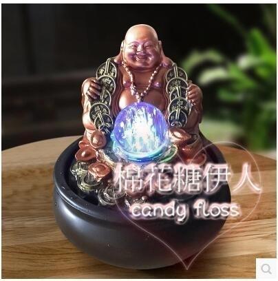 辦公室桌面中式風水輪流水噴泉創意小擺設 LVV3104【棉花糖伊人】