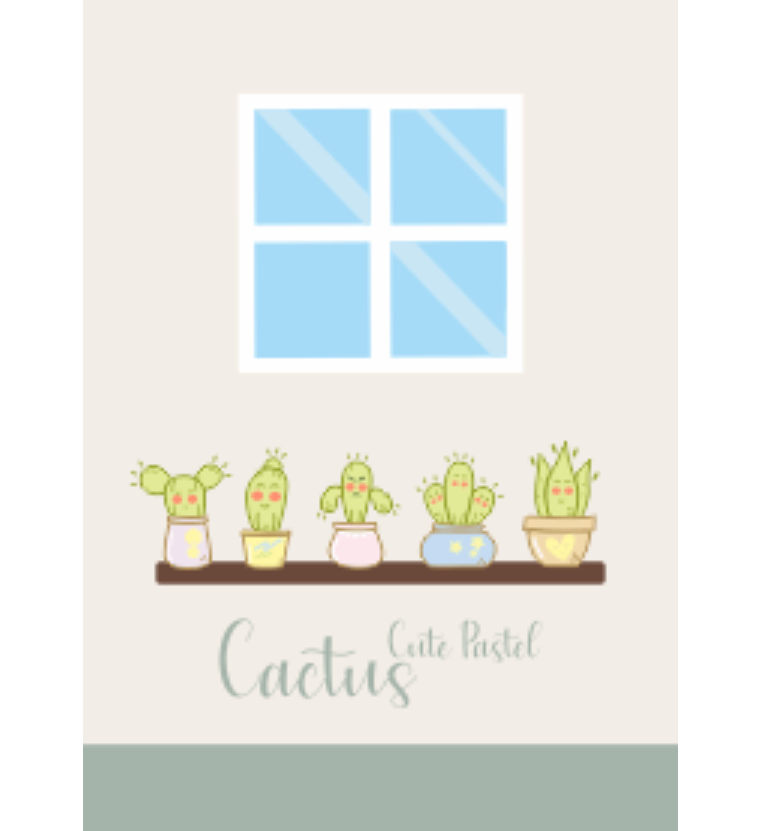 Cactus Cute Pastel