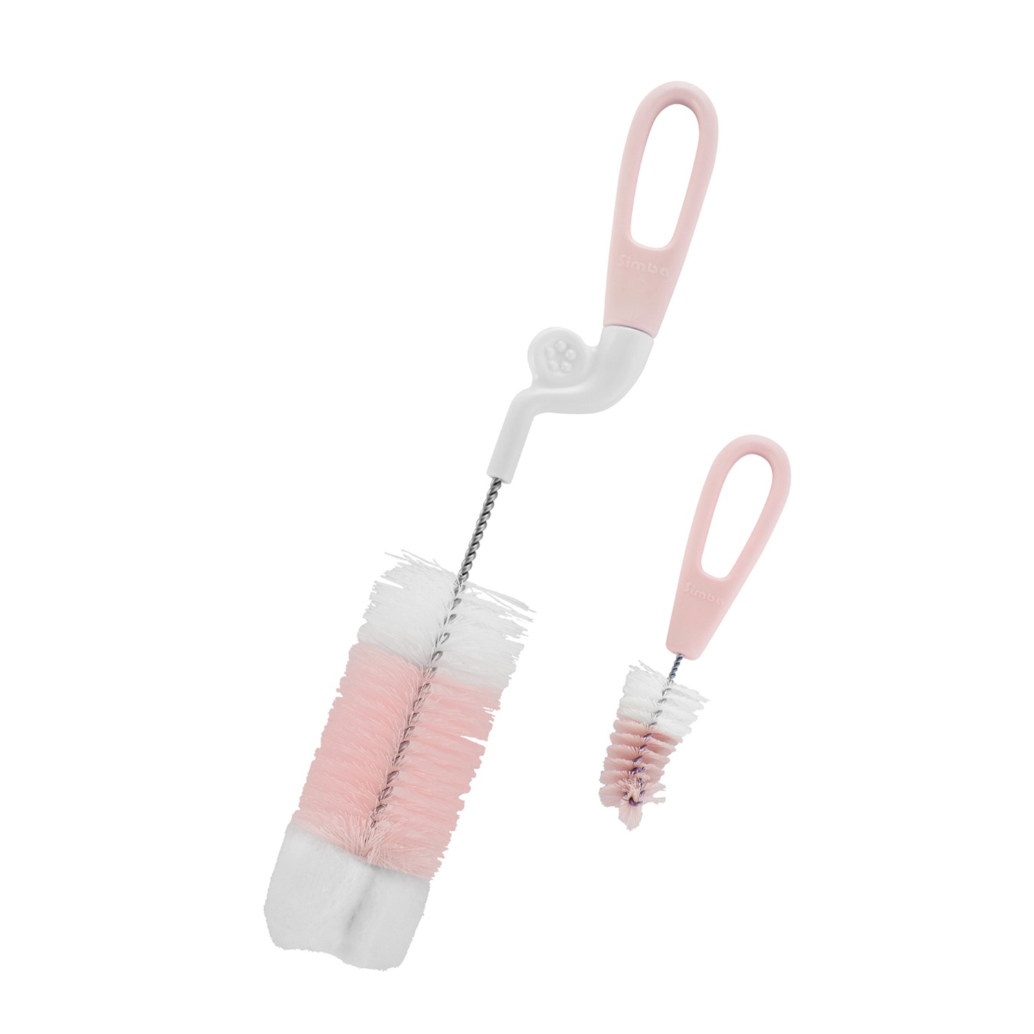 極細刷毛，360度清潔無死角。極細尼龍＋菜瓜布，洗淨效果加倍！。不鏽鋼螺旋桿，刷毛不易脫落。附贈隨意掛鉤，收納不佔空間