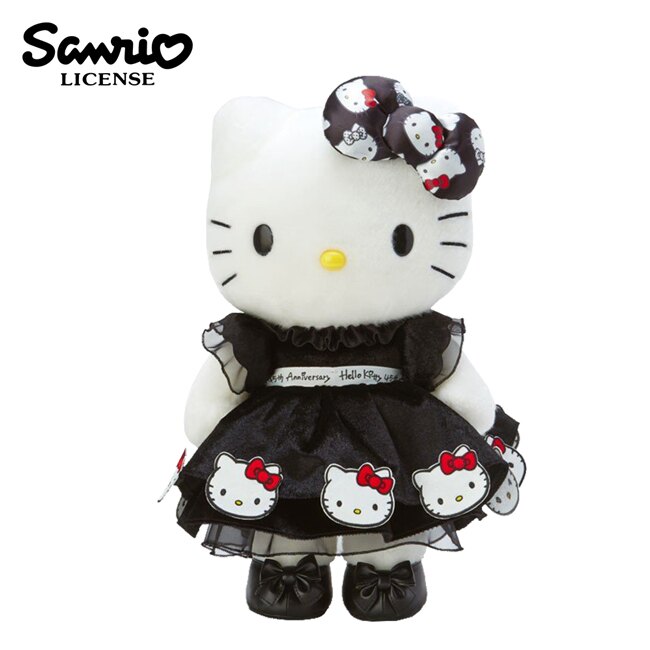 【日本正版】凱蒂貓 45周年 生日娃娃 43cm 絨毛玩偶 大型玩偶 娃娃 Hello Kitty 三麗鷗 Sanrio - 349281