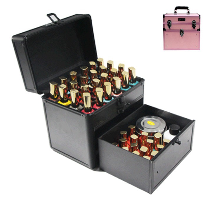 5Cgo化妝品收納專業手提彩繪指甲美甲工具箱大容量收納盒紋繡化妝跟妝師箱子美睫新秘可放光療機532721026346