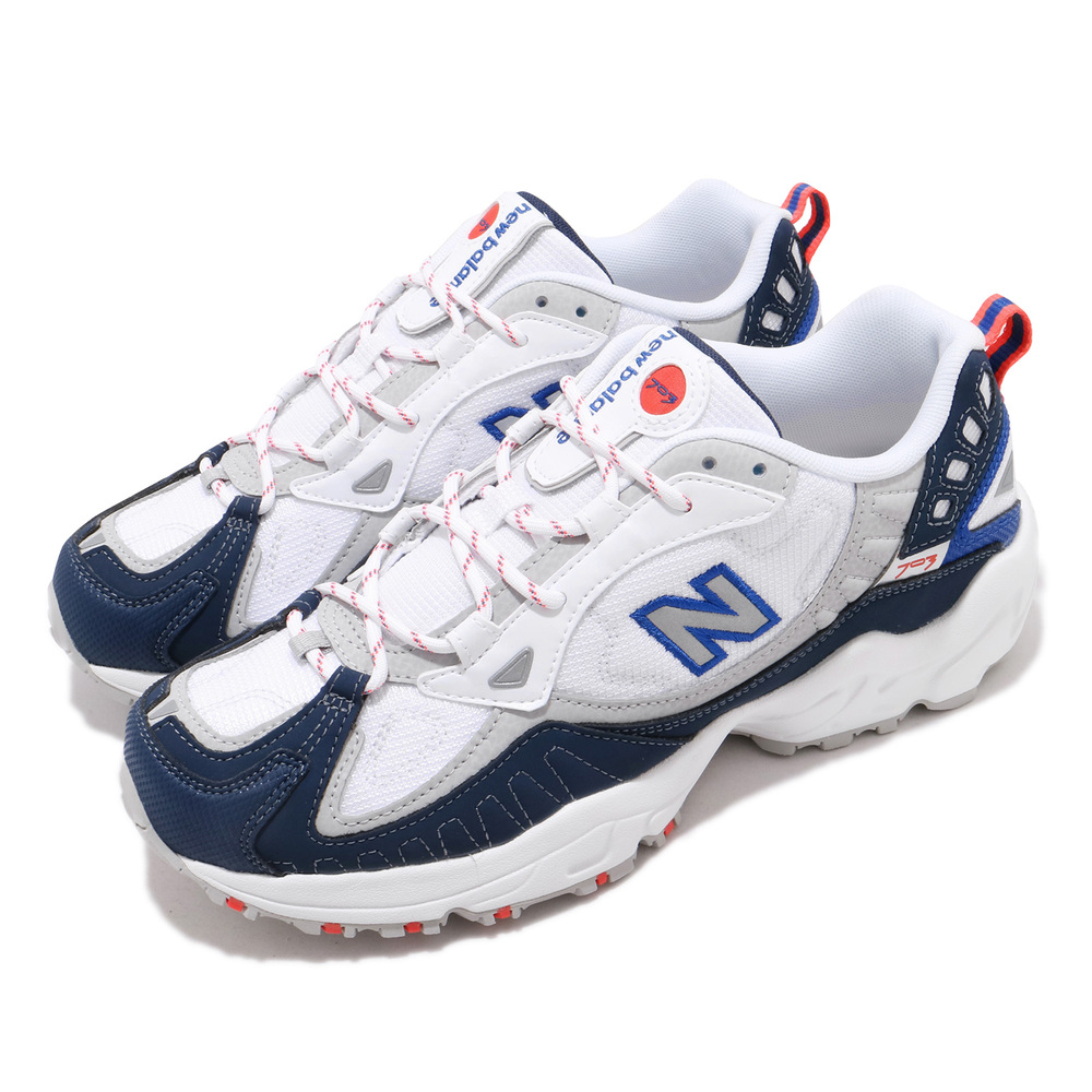 流行休閒鞋品牌:NEW BALANCE型號:ML703BED品名:703配色:白色,藍色