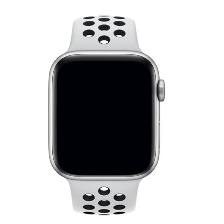 【贈父親節大禮包】 Apple Watch S4 44mm LTE版 Nike+ 銀色鋁金屬錶殼搭 Pure Platinum 配黑色運動型錶帶