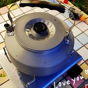 美麗大街【107102914】野外茶壺野營鋁合金1.1L咖啡壺便攜開水壺